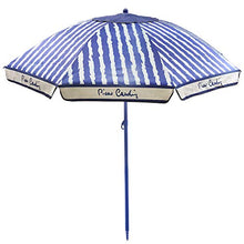 Pierre Cardin, Linea Haiti, Ombrellone Spiaggia Capri, Raggi in Fibra di Vetro, palo Acciaio, Cotone, 200 cm, Celeste