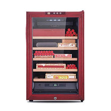 WRJY Humidor Armadio per sigari Mini Armadio idratante per Uso Domestico Armadio elettronico a Temperatura costante Armadio per sigari in Legno di Cedro Scaffale Piatto Completo (Colore