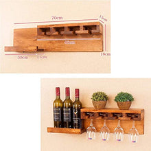 WAN Cremagliera per Vino da Vino in Legno di Pino Massiccio a Parete | Mensola per Vino Mensola per Vino Calice per Vino Scaffale Galleggiante per scaffali per ristoranti, casa, Cucina
