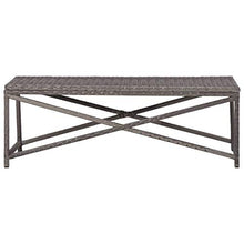 Tidyard Panchina da Giardino 120 cm in Polyrattan Grigio, Panchina da Giardino, Panchina da Esterno 120 x 40 x 43 cm