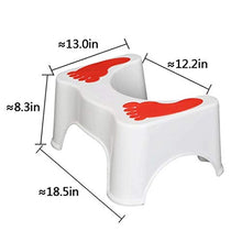 LZL Sgabello WC Sgabello Toilette vasino vasto Vaso Sgabello di aiuti Squat Sgabello adeguato Postura igienica per la Salute Vasino Tozzo (Color : White, Dimensione : Conventional)