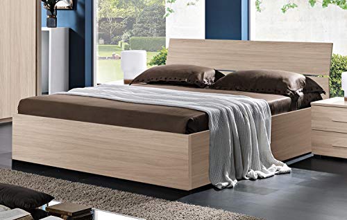 Zucca Mobili Letto Matrimoniale Crazy con contenitore Olmo