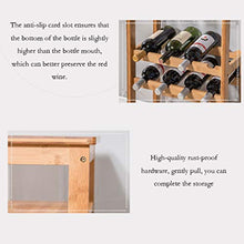 Porta bottiglie Armadietto del vino Holder stand bagagli mensole di grande capacità di stoccaggio del basamento for la famiglia della barra Piano Governo del vino di legno vino Posizionamento Rack Can
