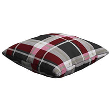 Buyounger Cuscini Decorativi 4 pz a Quadri Rossi 50x50 cm in Tessuto