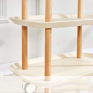 YIN YIN Carrello per ripiani Passeggino, cremagliera for passeggino in plastica rimovibile moda semplice multi-strato di stoccaggio cucina ristorante hotel passeggino cremagliera, 3 colori 57X36X74 cm