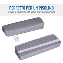Outsunny Lettino Matrimoniale 2 Posti Prendisole Parasole Regolabile Esterno e Giardino 200 x 170 x 134cm Grigio