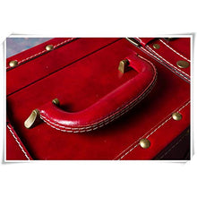 Armadi Grande Scatola di immagazzinaggio di Bagagli a Mano Valigia Rossa Mobile Bagno Camera da Letto (Color : Red, Size : 59X36X24)