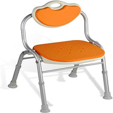Sgabello da bagno Doccia / vasca da bagno Sgabelli lega di alluminio doccia Sedile Sgabello for / disabili Anti-Slip Anziani Mats doccia sedia regolabile in altezza con schienale 5 Bagno Sedile Heavy