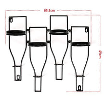 LHQ-HQ Vino Wine Rack Holder Ferro battuto a Parete invertito Wine Rack Decorazione Domestica Vino Rack di stoccaggio Sicuro e Stabile Antiscivolo Holder Vino