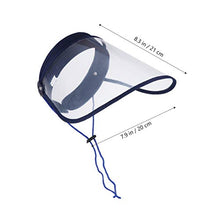 Garneck 2 Pezzi di Protezione per Lo Schermo per Il Viso a Protezione Totale Contro Gli Schizzi del Cappello Protettivo Antigoccia Antispruzzo per Donna Uomo (Blu Navy)