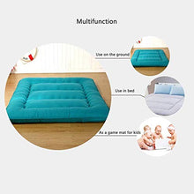 Morbido Coprimaterasso Con Imbottitura in Microfibra-poliestere Cuscino Top Materassino Ottimo Per Gli Ospiti, Materassino Pieghevole Futon Tatami,Camel-150 x 200 cm
