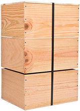 Mabouteille – Scaffale in legno formato cassa di vino – stoccaggio e decorazione (equivalente a 6 bottiglie, set di 4