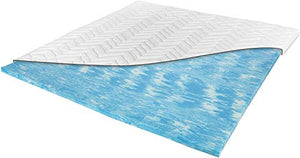 Topper Coprimaterasso in schiuma di gel per materassi e letti a molle – alto RG50 – rivestimento lavabile fino a 60°C – Made in Germany, Schiuma gel, 180 x 200 cm
