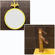 YRRA Autoportante Mobile Lavabo Bagno, Stile Industriale Mobile Bagno con Lavabo, con Lavello e Rubinetto Combinato 17,7 x 33,4 Pollici,Rosso