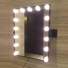 Busirsiz. Specchi per il trucco Specchi a muro per muro Specchi di Hollywood con 15 lampadine dimmerabili |Specchio per vanità per il trucco |Specchio da barba da bagno |Specchio cosmetico |.Touch Con