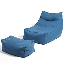 LuoMei Pouf Divano Pigro Sedia Portatile Coccola Lavabile Divano per Bambini Camera da Letto per Bambini Invio Gratuito Pennello AppiccicosoBlu, 105x80x66 cm