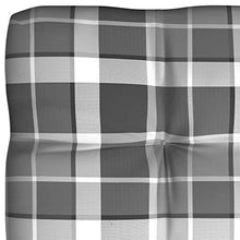 Buyounger Cuscini per Divano Pallet 5 pz Grigio Motivo a Quadri
