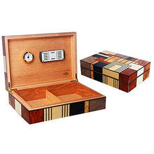 ODDINER Cigar Box di stoccaggio Cigar Box Grande capacità Solido Legno di Cedro, Legno, Ovest impiallacciatura di Legno Parquet Creativo Cigar Humidor Cigar Humidor