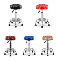 X.Home.Bar stool XZGang Sgabelli Decorativo, Finta Pelle Altezza Regolabile Girevole Sedia da Ufficio Salone Soggiorno Camera da Letto Sgabello Dimensioni: 33 * 42-54CM Crea Vita Semplice