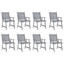 vidaXL Set Pranzo da Giardino 9 pz in Legno Massello di Acacia Grigio