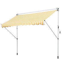 Outsunny Tenda da Sole a Bracci con Manovella, Struttura Telescopica in Metallo e Parasole in Poliestere 300x150cm