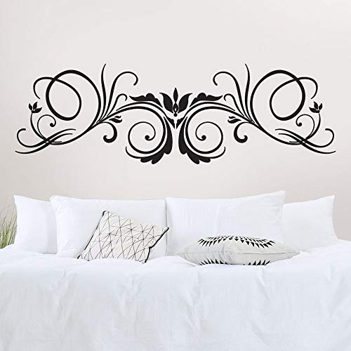 T-MK333 - Adesivi per testiera del letto, 44 x 140 cm, colore: Nero