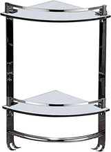 AINIYF Bagno Bagno Doccia Mensola Organizzatore a Parete in Acciaio Inox 304 Vetro temperato Triangolo d'angolo Rack Punch Installazione (Dimensioni: 335x235x480mm)