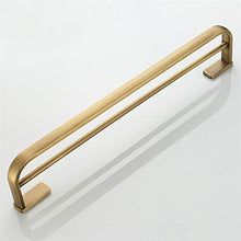 Flybath Portasciugamani da Parete Doppio Ottone Porta Asciugamani da Bagno Montaggio a Parete, 57 cm Bronzo Spazzolato