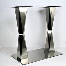 Base tavolo, 72 cm, telaio tavolo, telaio in acciaio inossidabile, piede piazza, "Bochum""
