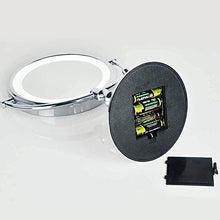 Maidehao, specchio da bagno, specchio ingranditore con luce, specchio illuminato per 10 volte, specchio illuminato, specchio illuminato a doppia rotazione a 360°, specchio per trucco