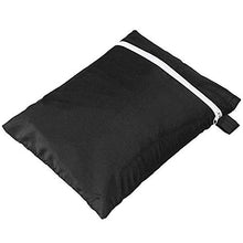 HSGAV Copertura della Sedia a Sdraio Sospesa, Copertura della Sedia Dondolo, Fodera per Sedia Altalena per Esterni Impermeabile, 210D Oxford con Coulisse con Cerniera, Nero,200x230cm(79x91in)