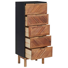 vidaXL Legno Massello di Acacia e MDF Credenza Madia Mobile Basso Armadio Armadietto Mobili Arredo Arredamento Cassapanca Portaoggetti 45x32x115 cm