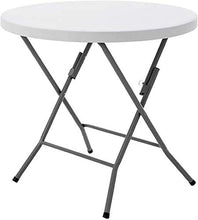 Tavolo da campeggio Mobili portatili leggeri 80 cm Tavolo pieghevole rotondo portatile Pieghevole Pieghevole ed esterna Uso da esterno per partito BBQ Gaming Coffee Picnic Patio Giardino Tavolo pieghe