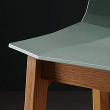 XIAOQIAO Sgabelli da Bar, sgabelli Alti ad Altezza Fissa 79 cm, Materiali in PP rispettosi dell'ambiente e Gambe durevoli in Legno massello, sedie da Cucina per la Colazione