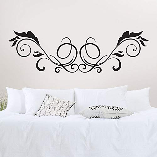 T-MK343 - Adesivi per testiera del letto, 42 x 140 cm, colore: Nero