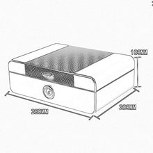 FxsD Cigar Box, Legno di Cedro Cigar Box, umidità costante, Mellow, Insetto-Resistente, inodore, Partitioned Cigar Box, con igrometro e umidificatore ## (Color : Yellow)