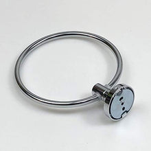 BESTonZON 2 Pezzi Portasciugamani da Bagno in Acciaio Inox Anello Portasciugamani Appeso Portasciugamani Accessori per Il Bagno Supporto da Parete in Stile Quadrato Hotel Moderno