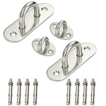 Nuluxi Piastre Occhiello Acciaio Inossidabile Acciaio Inossidabile Plate Anello Hardware Acciaio Inossidabile Barche Hardware di Coperta Robusto Accessori per Sartiame Barche Amache Hardware-4 Pezzi