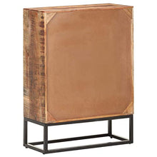 Tidyard Credenza Cassettiera Rustica Vintage con 4 Cassetti in Legno Grezzo di Acacia 65x30x90 cm,Cassettiera Vintage Rustica,Credenza da Salotto Rustica Vintage,Credenza con Cassetti
