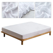 GFEU Coprimaterasso impermeabile con tasca profonda traspirante per letto matrimoniale/singolo (150 x 190 cm)