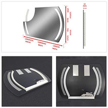 FORAM Personalizza Controluce LED Specchio - su Misura - con Interruttore e Accessori Caldo - Freddo Bianco L68