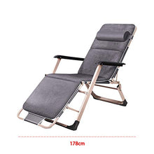 Letto Pieghevole for Esterno da Ufficio for Adulti Pieghevole Letto Singolo Moda Balcone Siesta Sedia (Color : Gray)