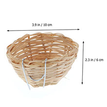 Yardwe 7Pcs di bambù Nido di Uccello Handmade Nido di Uccello con Ganci Colibrì Casa Canarino Rondine Finch di Pasqua Rustico Casa Colonica di Nidificazione Decorazione