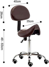 Salon sgabello Salone di massaggio Sedia con schienale regolabile professionale girevole ergonomica Sgabello for Office saloni manicure tatuaggio di terapia di massaggio di bellezza salone della stazi