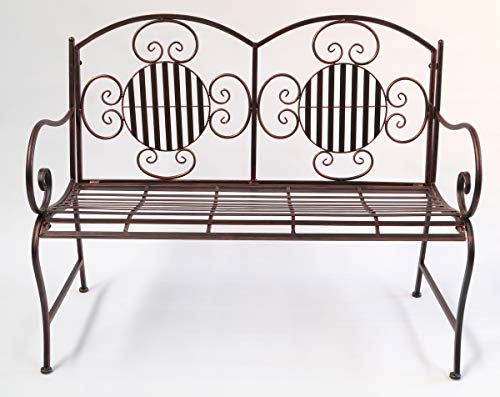 Unbekannt Esclusiva panchina da giardino Culta, in robusto metallo