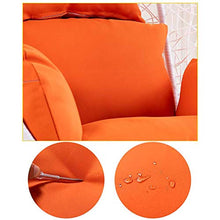 Cuscino per Cesto Appeso, Resistente Cuscino per Cesto Appeso Fodera per Cuscino Rimovibile e Lavabile Cuscino per Sedia sospesa Culla Cuscino per Sedia Impermeabile-Curry Scuro Blank