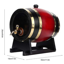 Botte di invecchiamento in rovere, botte di whisky 3L barile di vino per famiglie barile di birra barile di legno barile di birra barile di quercia per vino, ecc(Vino rosso 3L)