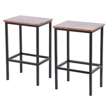 Bicaquu Sedia Alta da Pub, Sgabello da Cucina Quadrato Robusto e Resistente, Sgabello da Cucina, Bar per Feste Leggero per Soggiorno Cucina