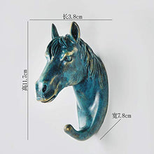 Hacoly ganci portasciugamani creativo ganci da parete a forma per Bagno guardaroba Appendiabiti Ganci Gancio adesivo impermeabile Gancio autoadesivo(avere Unghie e vite) 1 Pz-Bronzo a testa di cavallo