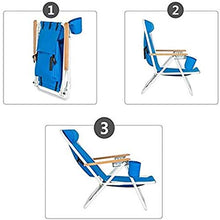 Tavolo da picnic all'aperto Single Beach Chair Sedia da campeggio pieghevole [Nuovo 2020] Sedia Zaino Ultralight con porta tazza compatta e pesante per campeggio all'aperto Barbecue Beach Travel Picni